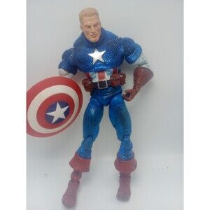 Marvel Legends Icons Captain America Unmasked 2006 Toy Biz 12” Action Figure